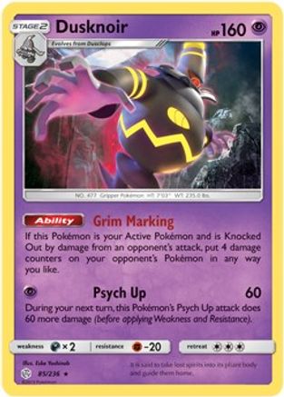 Dusknoir 085/236 - Rare