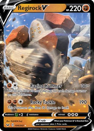 Regirock V 104/202/202 - Ultra Rare - Holofoil