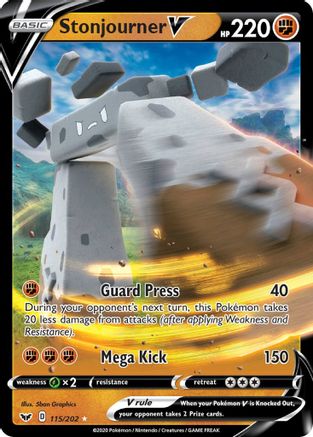 Stonjourner V 115/202/202 - Ultra Rare - Holofoil
