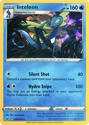 Inteleon 059/202 - Holo Rare - Holofoil