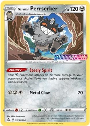 Galarian Perrserker SWSH008/307 - Promo - Holofoil