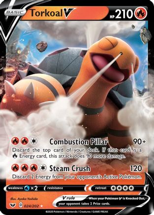 Torkoal V 024/202/202 - Ultra Rare - Holofoil