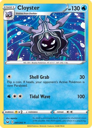 Cloyster 041/202/202 - Rare