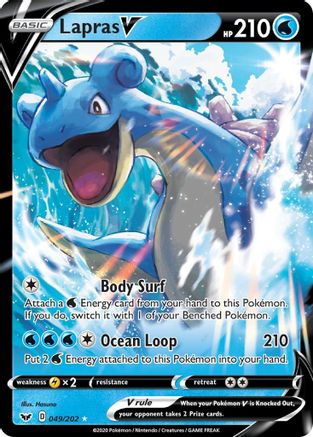 Lapras V 049/202/202 - Ultra Rare - Holofoil