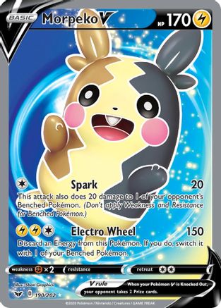 Morpeko V (Full Art) 190/202/202 - Ultra Rare - Holofoil