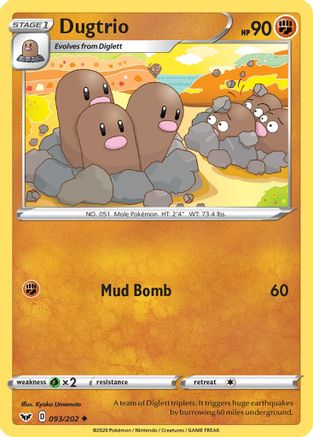 Dugtrio 093/202/202 - Uncommon