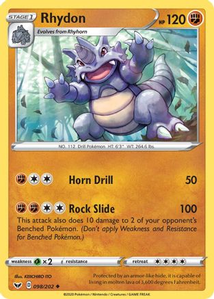 Rhydon 098/202/202 - Uncommon