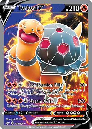 Torkoal V (Full Art) 188/202/202 - Ultra Rare - Holofoil