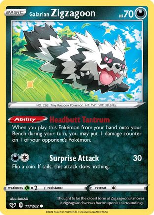 Galarian Zigzagoon 117/202/202 - Common