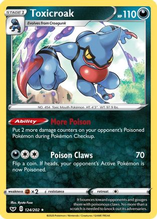 Toxicroak 124/202/202 - Holo Rare - Holofoil