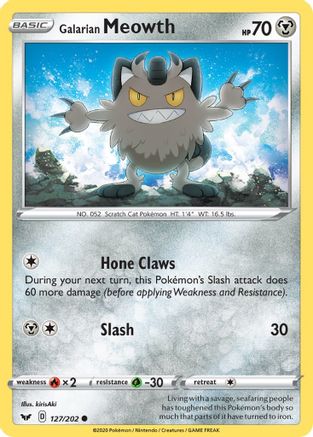 Galarian Meowth 127/202/202 - Common