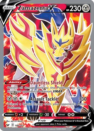 Zamazenta V (Full Art) 196/202/202 - Ultra Rare - Holofoil