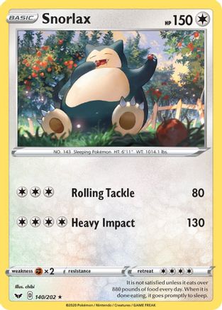 Snorlax 140/202/202 - Rare