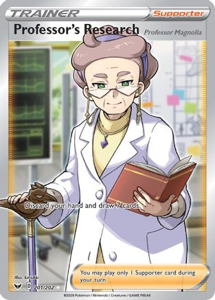 Professor's Research (Full Art) 201/202/202 - Ultra Rare - Holofoil