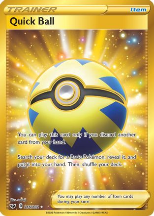Quick Ball (Secret) 216/202/202 - Secret Rare - Holofoil