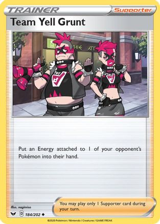 Team Yell Grunt 184/202/202 - Uncommon