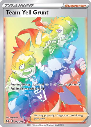 Team Yell Grunt (Secret) 210/202/202 - Secret Rare - Holofoil