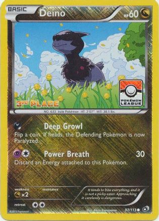 Deino 097/113 - Promo - Reverse Holofoil