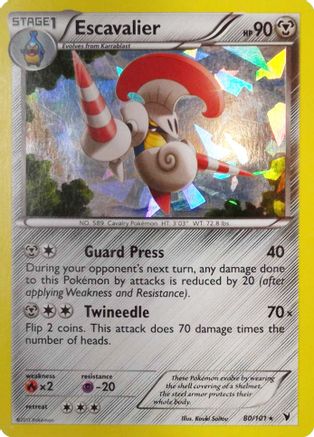 Escavalier 080/101 - Holo Rare - Holofoil