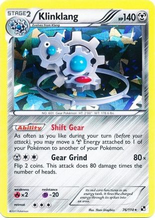 Klinklang 076/114 - Promo - Reverse Holofoil