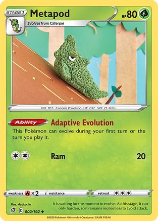 Metapod 002/192/192 - Uncommon