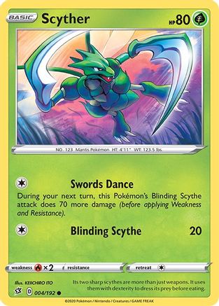 Scyther 004/192/192 - Common