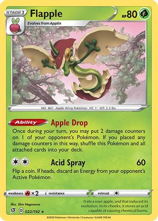 Flapple 022/192/192 - Holo Rare - Holofoil