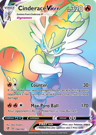 Cinderace VMAX (Secret) 194/192/192 - Secret Rare - Holofoil