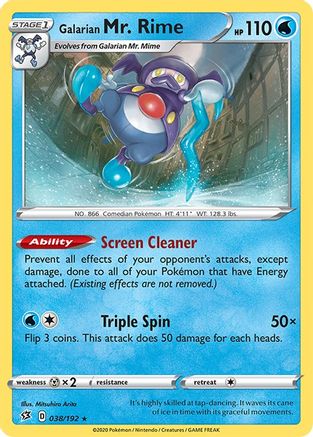 Galarian Mr. Rime 038/192/192 - Rare