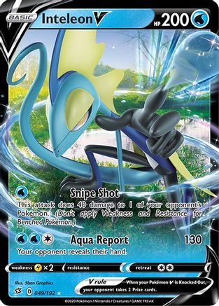 Inteleon V 049/192/192 - Ultra Rare - Holofoil