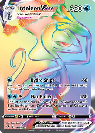 Inteleon VMAX (Secret) 195/192/192 - Secret Rare - Holofoil