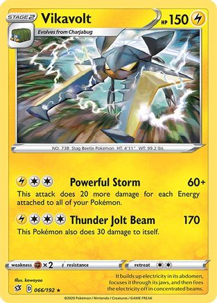 Vikavolt 066/192/192 - Holo Rare - Holofoil