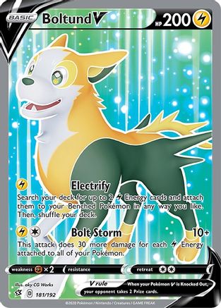 Boltund V (Full Art) 181/192/192 - Ultra Rare - Holofoil