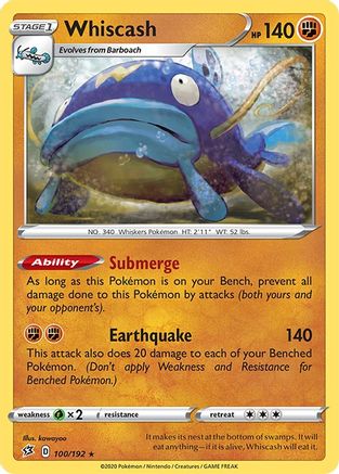 Whiscash 100/192/192 - Rare
