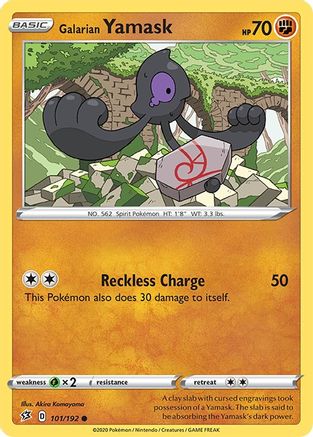Galarian Yamask 101/192/192 - Common