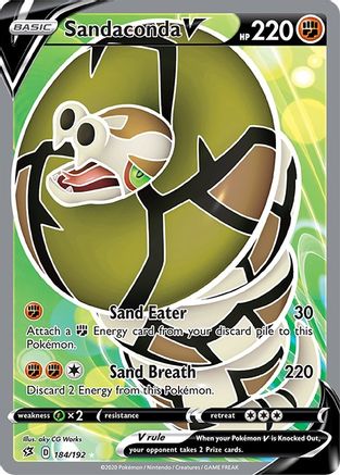Sandaconda V (Full Art) 184/192/192 - Ultra Rare - Holofoil