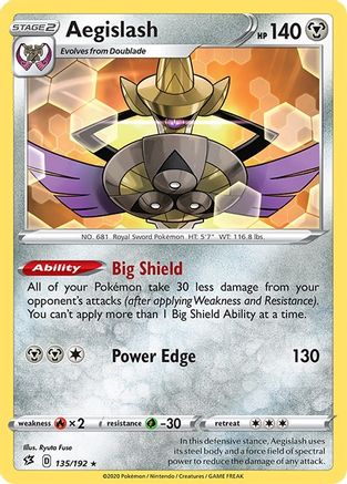 Aegislash 135/192/192 - Rare