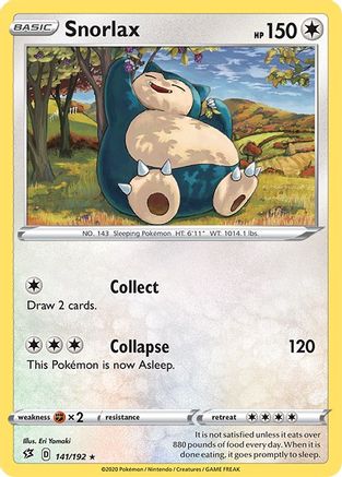 Snorlax 141/192/192 - Rare