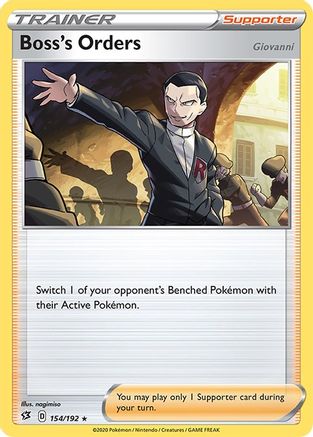 Boss's Orders 154/192/192 - Holo Rare - Holofoil