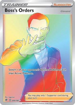 Boss's Orders (Secret) 200/192/192 - Secret Rare - Holofoil