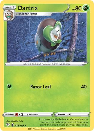 Dartrix 012/189/189 - Uncommon