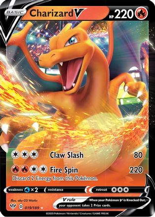 Charizard V 019/189/189 - Ultra Rare - Holofoil