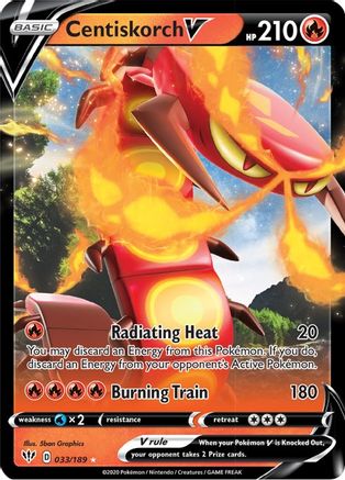 Centiskorch V 033/189/189 - Ultra Rare - Holofoil