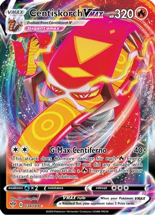 Centiskorch VMAX 034/189/189 - Ultra Rare - Holofoil
