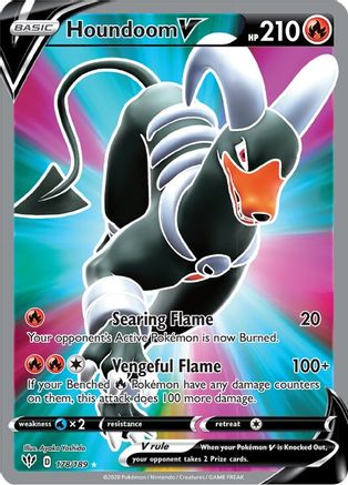 Houndoom V (Full Art) 178/189/189 - Ultra Rare - Holofoil