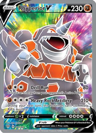 Rhyperior V (Full Art) 181/189/189 - Ultra Rare - Holofoil