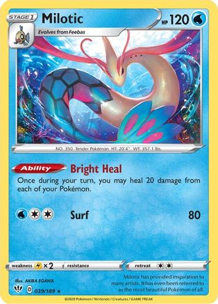 Milotic 039/189/189 - Holo Rare - Holofoil