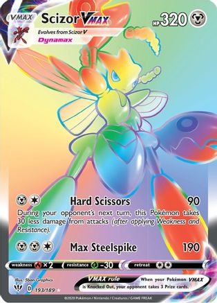 Scizor VMAX (Secret) 193/189/189 - Secret Rare - Holofoil