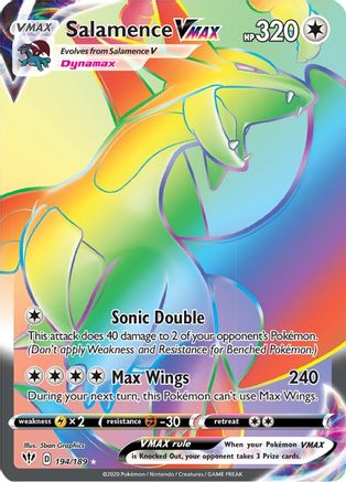 Salamence VMAX (Secret) 194/189/189 - Secret Rare - Holofoil