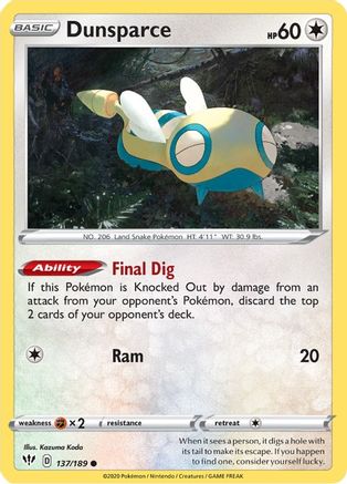 Dunsparce 137/189/189 - Common